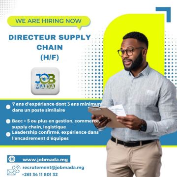 Cliquez pour éditer l'image DIRECTEUR SUPPLY CHAIN