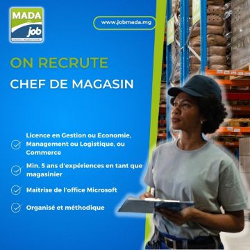 CHEF DE MAGASIN
