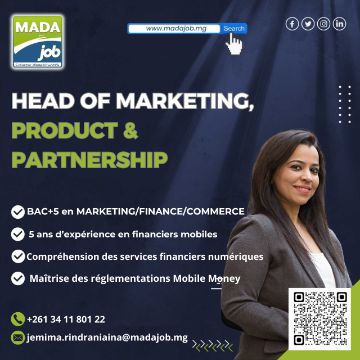 HEAD OF MARKETING, PRODUCT & PARNERSHIP