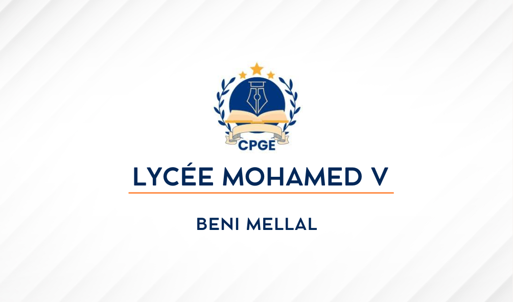 Lycée Mohamed V (LMV-Be)- Beni Mellal