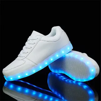 Sneakers for boys and girls is infected and equipped with a high-freight USB port of polyurethane and shipped fast for young children (4 to 7 years) and adults (7 years +), sneakers for boys and bright girls with lamps, sneakers for boys and girls are infected SP high shipping from polyurethane, luminous sports shoes for sliding polyurethane and fast shipped for kids, buy illuminated sports shoes for children, luminous sports shoes for children best buy, price luminous sports shoes for kids, Luminous sneakers for children with best price, buy Luminous sneakers for children cheaper, less and less price, price and cost of luminous sneakers for kids, buy luminous sneakers for children online, buy illuminated sports shoes for children from the best shop, luminous sports shoes for children electronic shopping, Luminous sports shoes for genuine children, boys girls sneakers LED Bright Shoes High Load USB PU Non-Slapping Fast Charge Dance Shoes Hip-Hop Small Children (7 years +) White Gold Silver Running Shoes