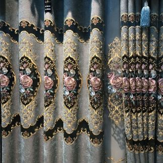 Abay luxury decorative European embroidered curtain for living room, sleep, wedding, and jacquard blackout windows, Abay luxury decorative European embroidered curtain for Jacquard, Abay luxury decorative jacket for living room, sleep, wedding, blackout windows, Abay luxury decorative European embroidered jacket, Abay star luxury decorative embroidered for living room and sleep, buy Abay star luxury decorative embroidered, Abay star luxury decorative embroidered luxury decorative embroidered curtain, Abay luxury decorative embroidered curtain experience and review, Buy Abay decorative embroidered curtain online, Buy Abay curtain Embroidered textured of the best shop, Abay curtain embroidered textured original, Abay curtain embroidered embossed less expensive, European Luxury Embroidered Curtain For Living Room Bedroom Wedding Windows Blackout Jacquard Decorative Valance