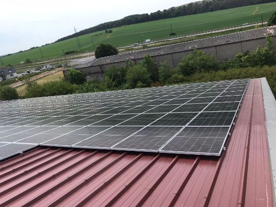 Grand installation solaire