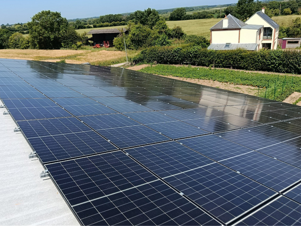 Grand installation solaire