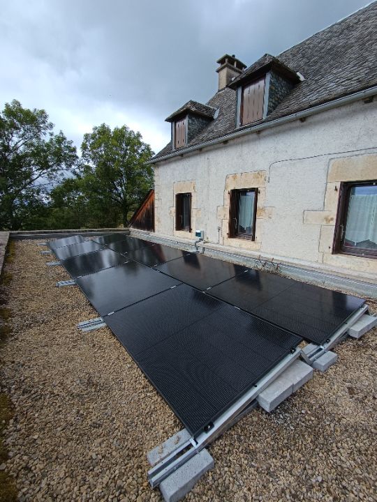 Installation solaire 9kW toit plat