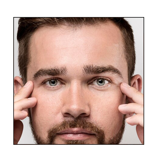 yeux en amande homme