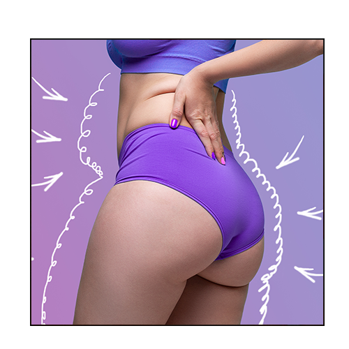 Transformation fessier avant apres