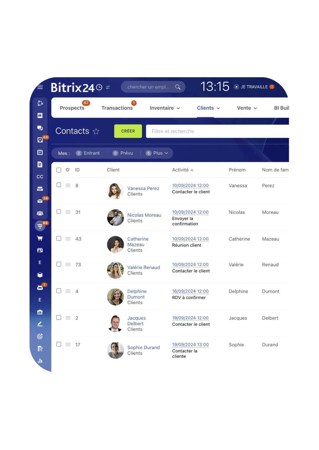 Gestion de vos contacts