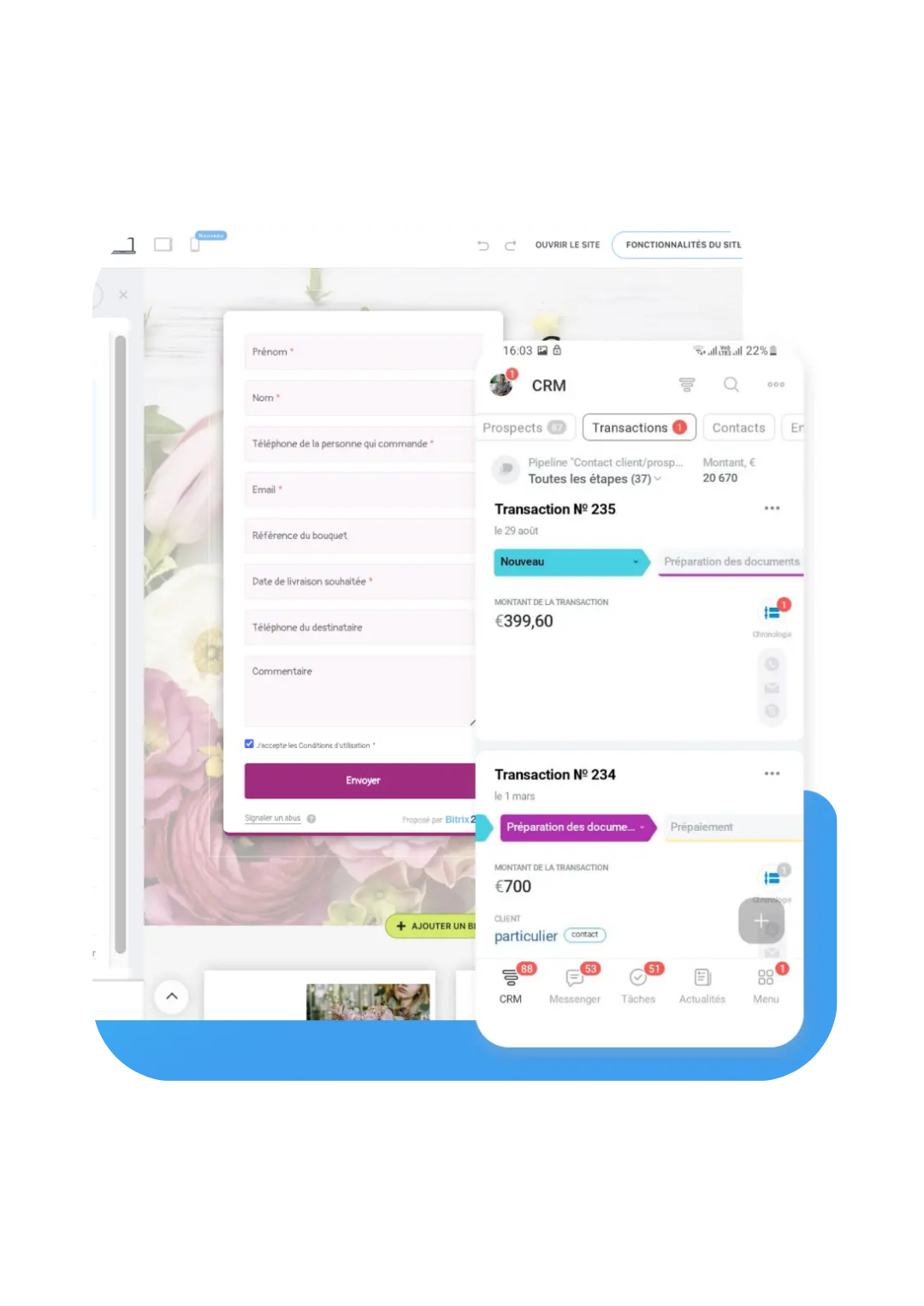 Intégré à votre CRM