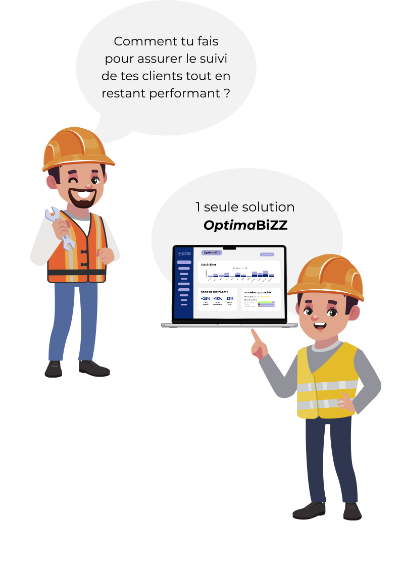 Avec OptimaBiZZ, générez plus de ventes pour moins de stress ! La solution tout-en-un, simple, efficace et adaptée à votre budget !