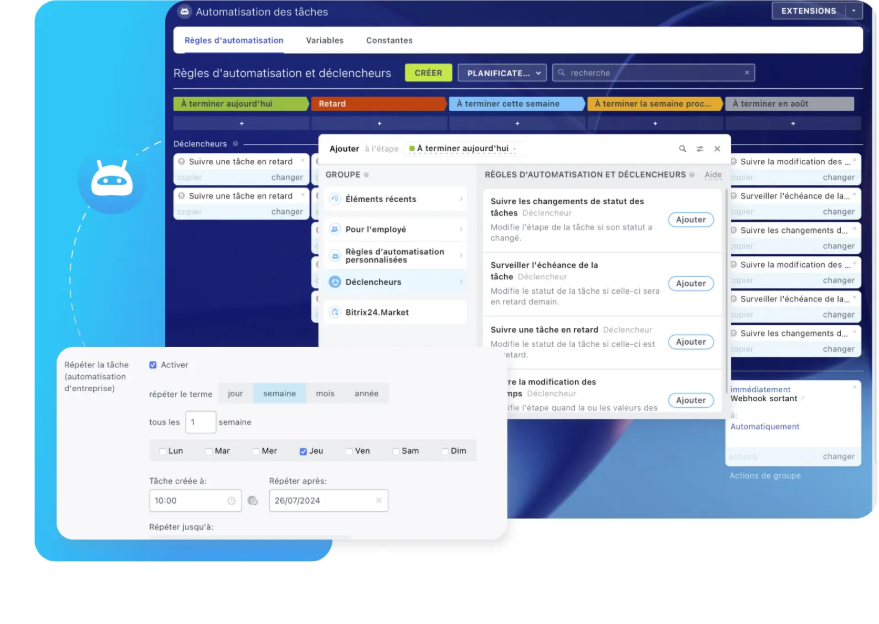 Tâches automatisées