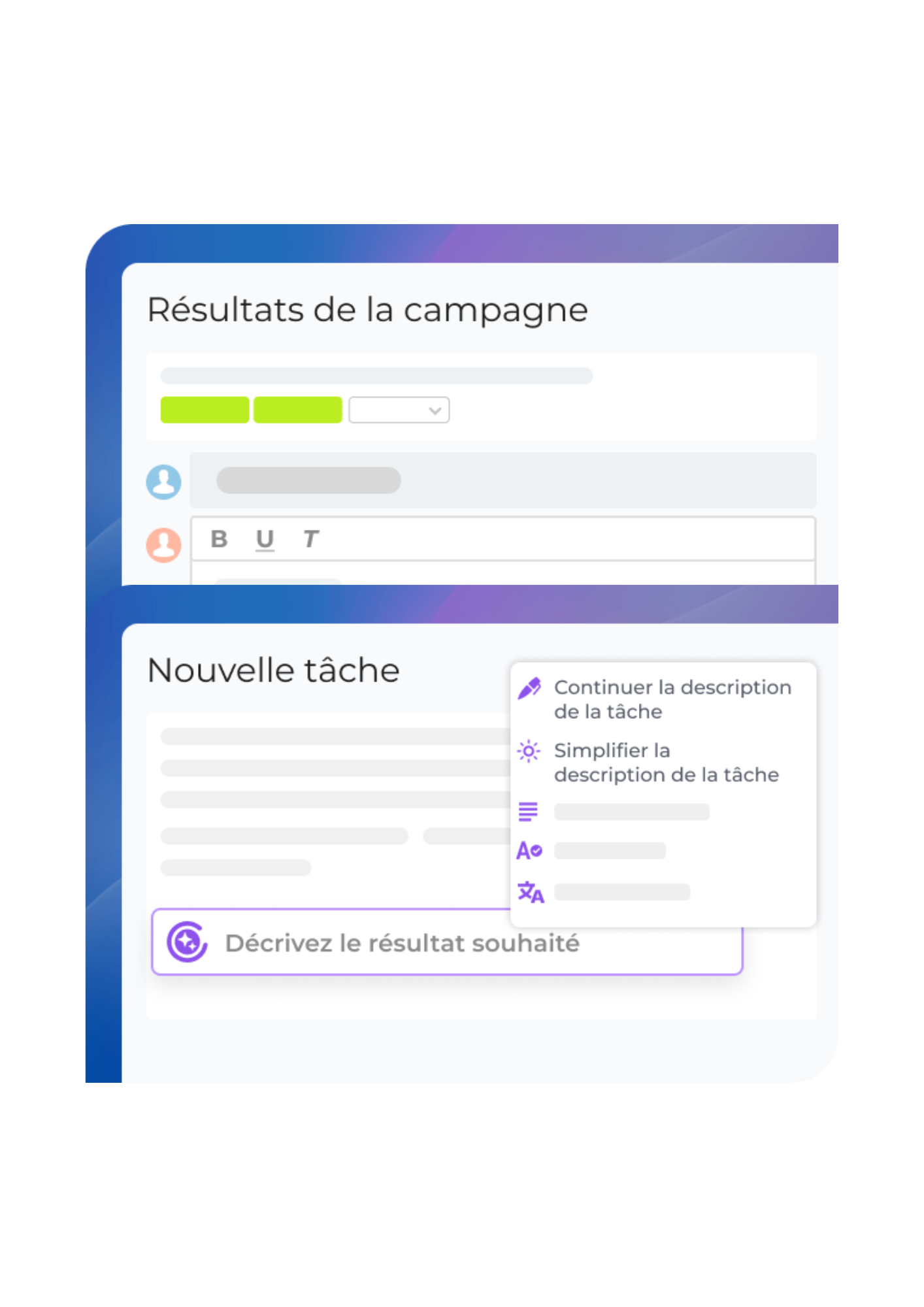 Gestion des tâches