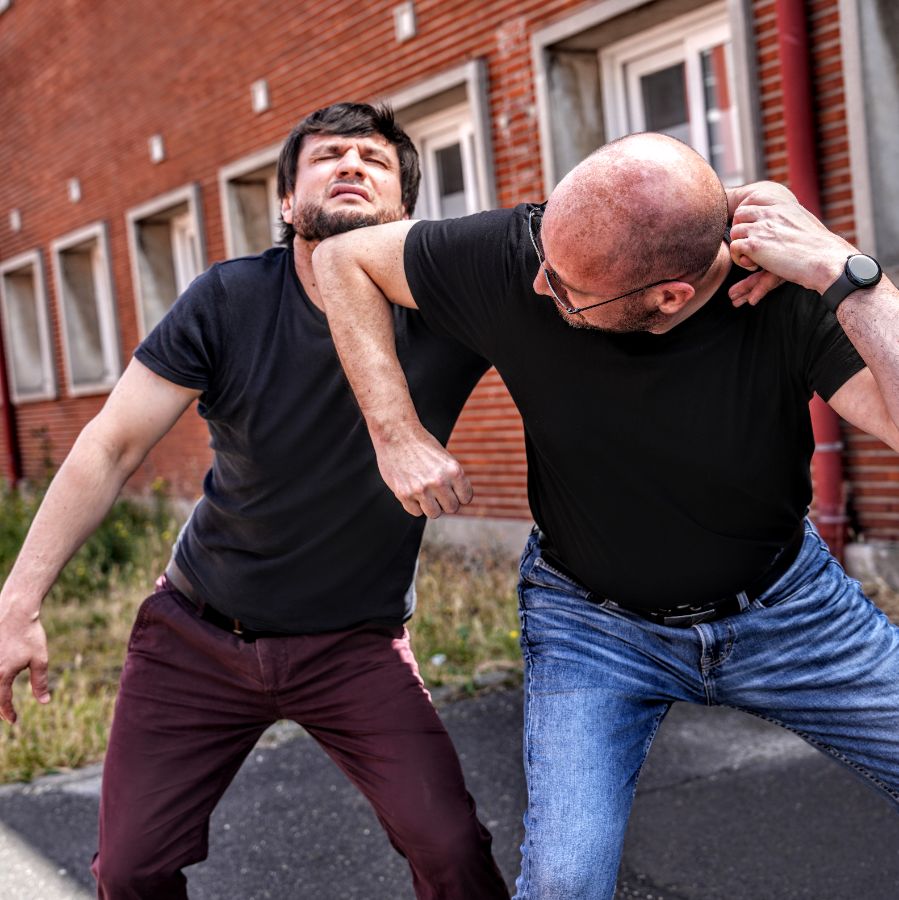 Self defense champigny sur marne étranglement arriere Krav Maga FEKM RD 